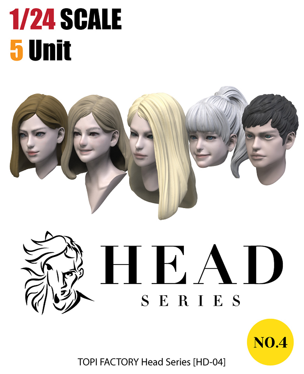 モダンヘッドセット 1 (ビーノ用クリアパーツ付) レジン (トリファクトリー HEAD SERIES (ヘッド シリーズ) No.HD-004) 商品画像_1