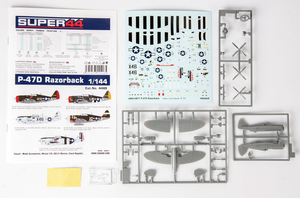 P-47D サンダーボルト レザーバック プラモデル (エデュアルド 1/144 SUPER44 No.4469) 商品画像_1