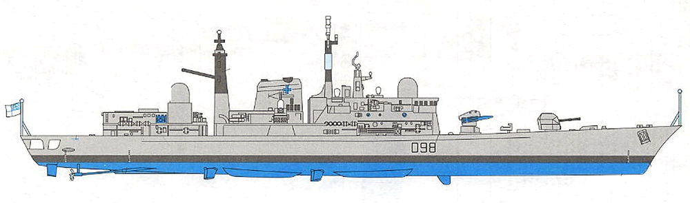 イギリス海軍 H.M.S. 42型駆逐艦 バッチ1・2・3 (3in1) プラモデル (ドラゴン 1/700 Modern Sea Power Series No.7152) 商品画像_3