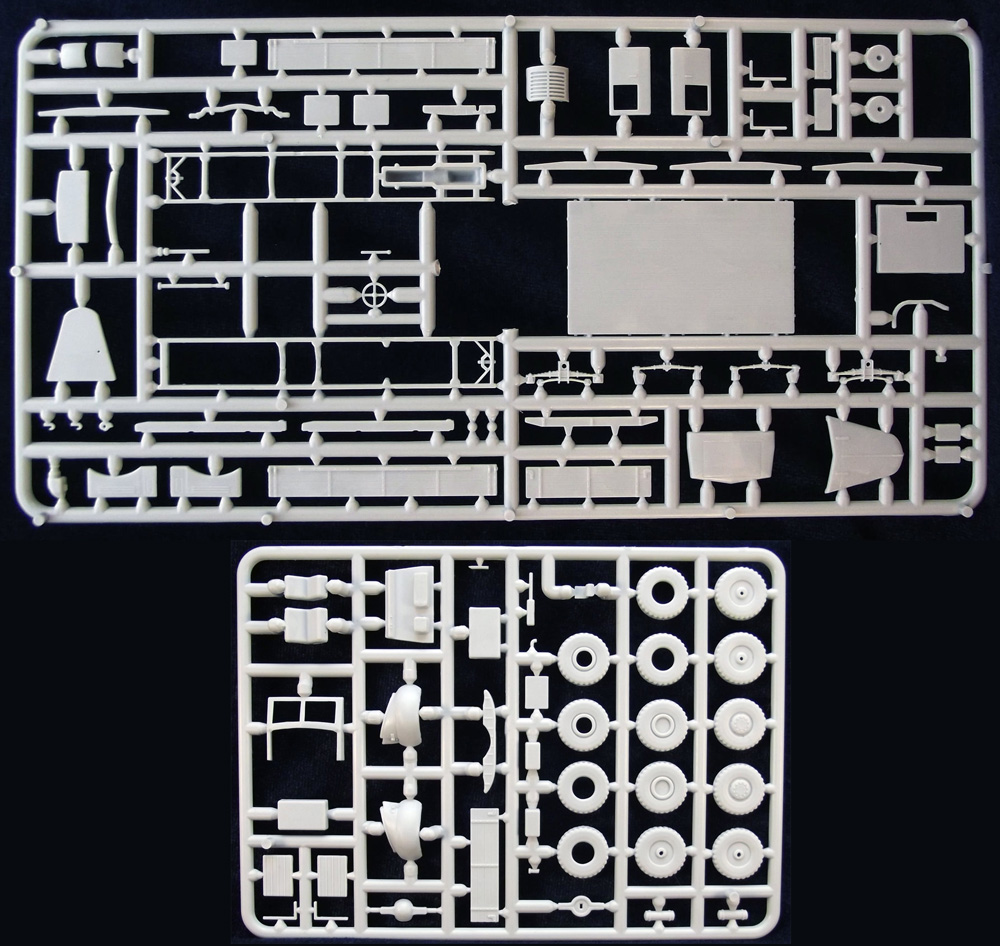 YAZ-200 7トン 軍用トラック w/2-AP-3 2軸トレーラー プラモデル (GMUモデル 1/72 Military No.72001) 商品画像_4