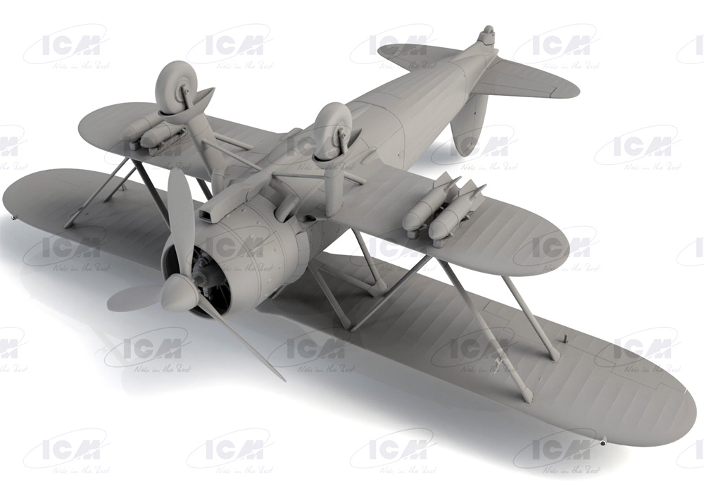 フィアット CR.42 ファルコ WW2 イタリア戦闘機 プラモデル (ICM 1/32 エアクラフト No.32020) 商品画像_3