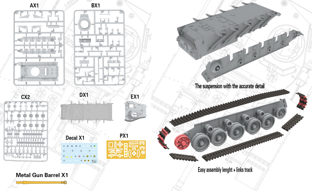 イギリス A34 コメット Mk.1B 巡航戦車 プラモデル (ヴェスピッドモデル 1/72 ミリタリー No.VS720004) 商品画像_1