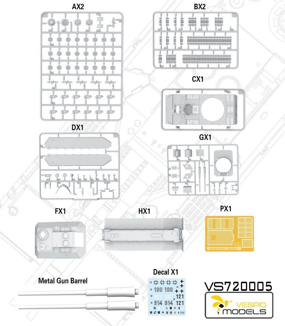 ドイツ 8号 超重対空戦車 マウス プラモデル (ヴェスピッドモデル 1/72 ミリタリー No.VS720005) 商品画像_1