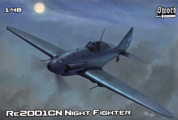 レジアーネ Re2001CN 夜間戦闘機 プラモデル (ソード 1/48 エアクラフト プラモデル No.SW48013) 商品画像