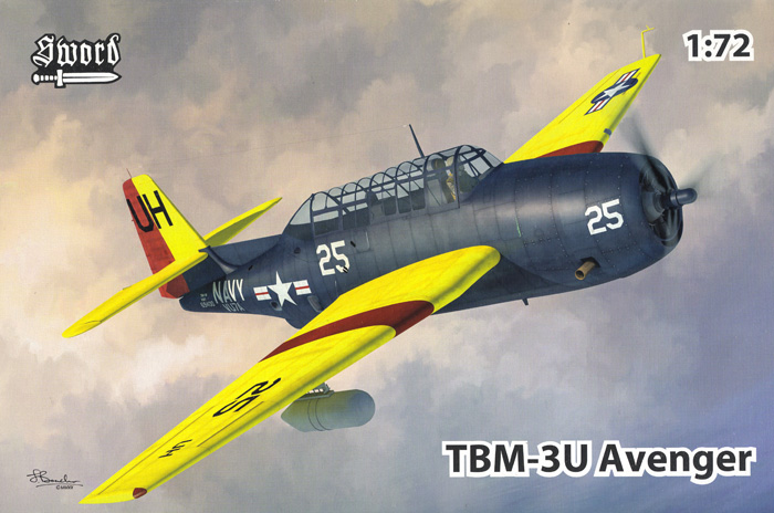 TBM-3U アベンジャー 標的曳航機 プラモデル (ソード 1/72 エアクラフト プラモデル No.SW72134) 商品画像