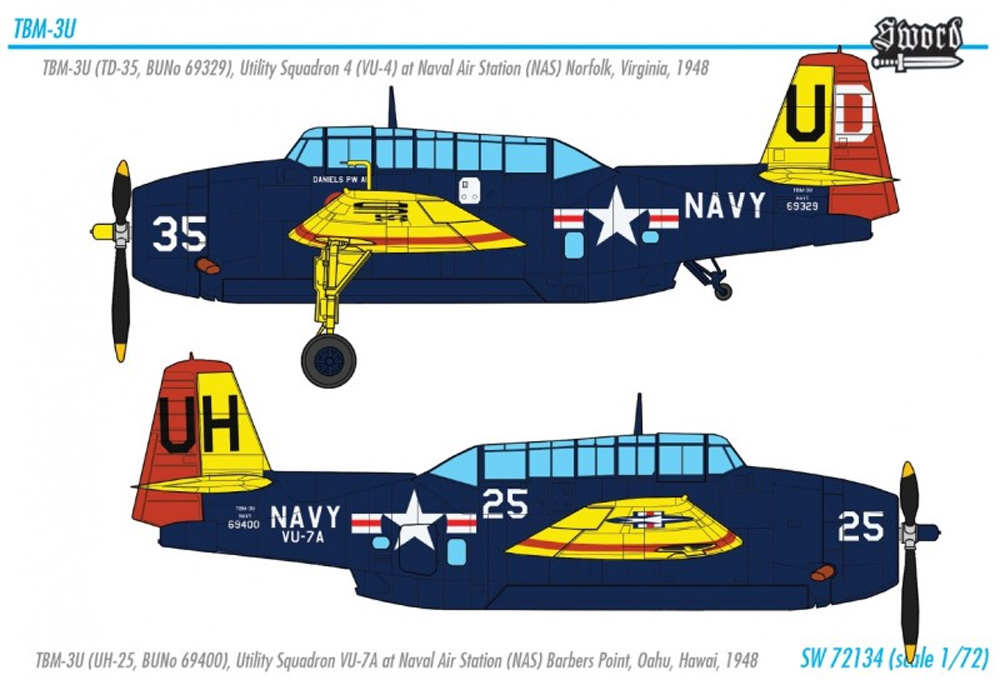 TBM-3U アベンジャー 標的曳航機 プラモデル (ソード 1/72 エアクラフト プラモデル No.SW72134) 商品画像_2