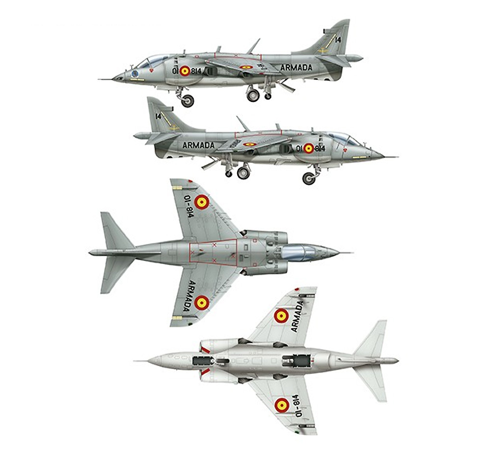 AV-8S マタドール (スペイン/アメリカ海兵隊/イギリス空軍) プラモデル (アモ Limited Edition Plastic model kit No.A.MIG-8505) 商品画像_2