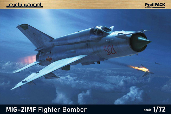 MiG-21MF 戦闘爆撃機 プラモデル (エデュアルド 1/72 プロフィパック No.70142) 商品画像