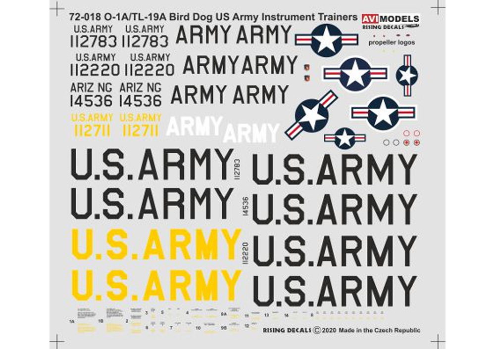 O-1A/TL-19A バードドッグ 米陸軍 計器練習機 プラモデル (AVIモデル 1/72 エアクラフト プラモデル No.AVI72018) 商品画像_2