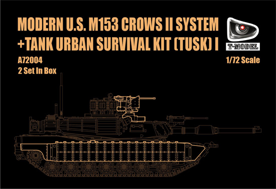 エイブラムス戦車用 TUSK 1 w/M153 CROWS 2 パーツセット (2セット入り) プラモデル (ティーモデル 1/72 ミリタリー プラモデル No.TMOA72004) 商品画像