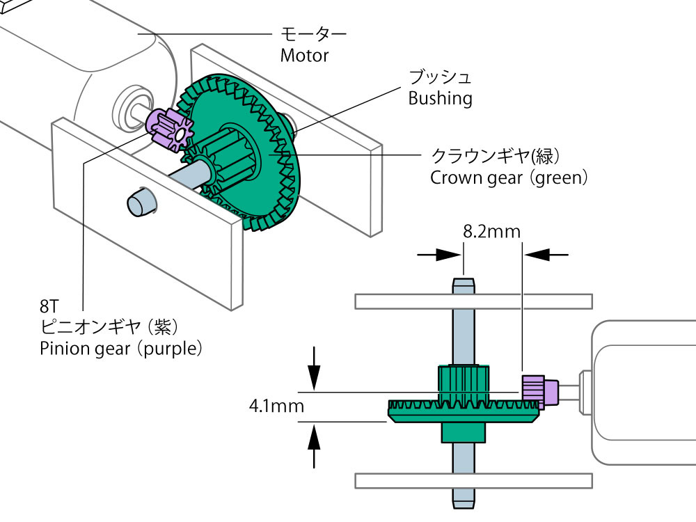 工作ギヤセット (42T/12T) ギヤ (タミヤ 楽しい工作シリーズ No.70239) 商品画像_3