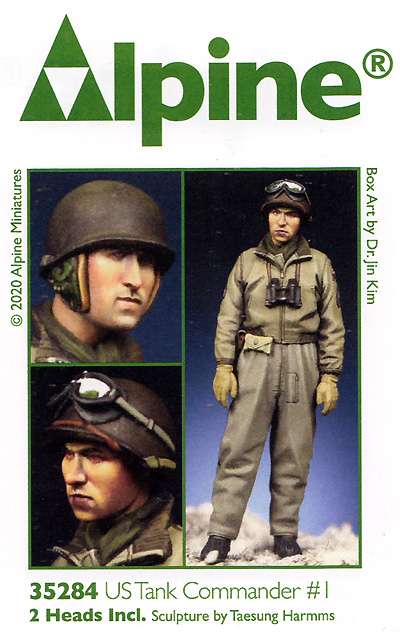 WW2 アメリカ陸軍 マフラー姿の戦車長 ＃1 レジン (アルパイン 1/35 フィギュア No.35284) 商品画像
