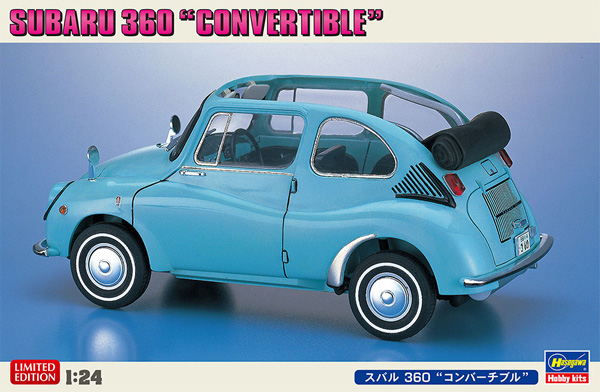 スバル 360 コンバーチブル プラモデル (ハセガワ 1/24 自動車 限定生産 No.20494) 商品画像