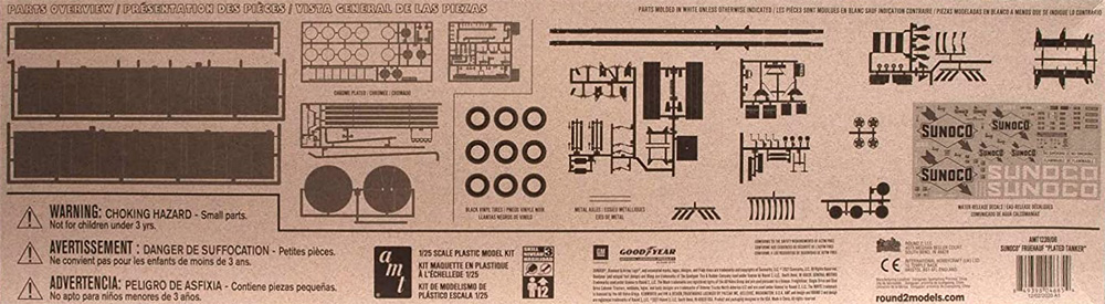 フルハーフ タンカー セミトレーラー SUNOCO プラモデル (amt 1/25 カーモデル No.AMT1239/06) 商品画像_1