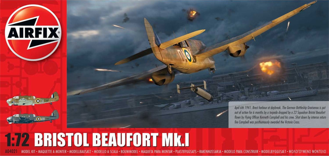 ブリストル ボーフォート Mk.1 プラモデル (エアフィックス 1/72 ミリタリーエアクラフト No.A04021) 商品画像