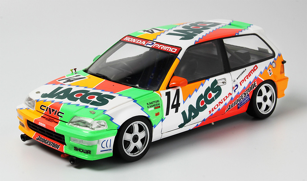 ホンダ シビック EF9 1992 TI サーキット・英田 Gr.A 300km レース プラモデル (NuNu 1/24 レーシングシリーズ No.PN24021) 商品画像_3