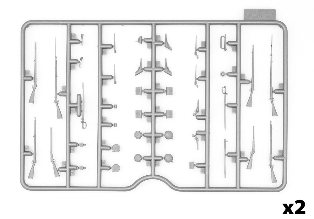 アメリカ 南北戦争 武器 & 装備セット プラモデル (ICM 1/35 ミリタリービークル・フィギュア No.35022) 商品画像_1