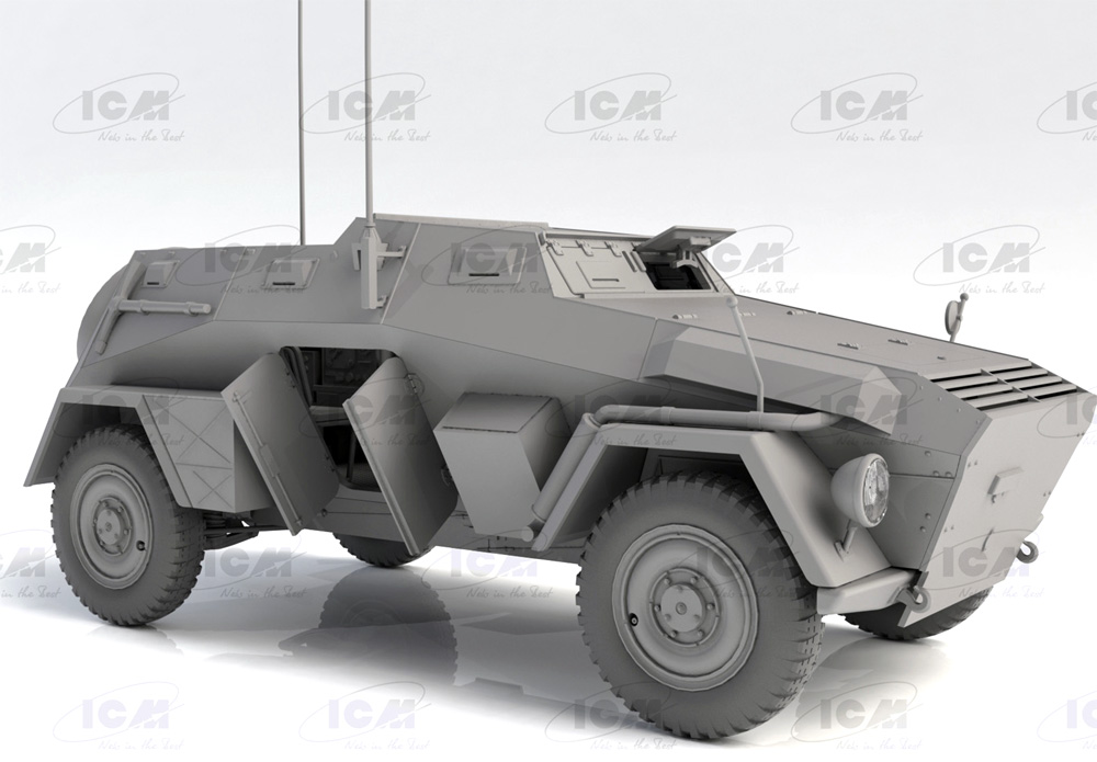 ドイツ Sd.Kfz.247 Ausf.B w/クルー プラモデル (ICM 1/35 ミリタリービークル・フィギュア No.35111) 商品画像_3