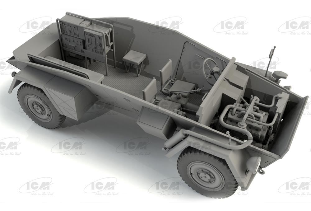 ドイツ Sd.Kfz.247 Ausf.B w/クルー プラモデル (ICM 1/35 ミリタリービークル・フィギュア No.35111) 商品画像_4