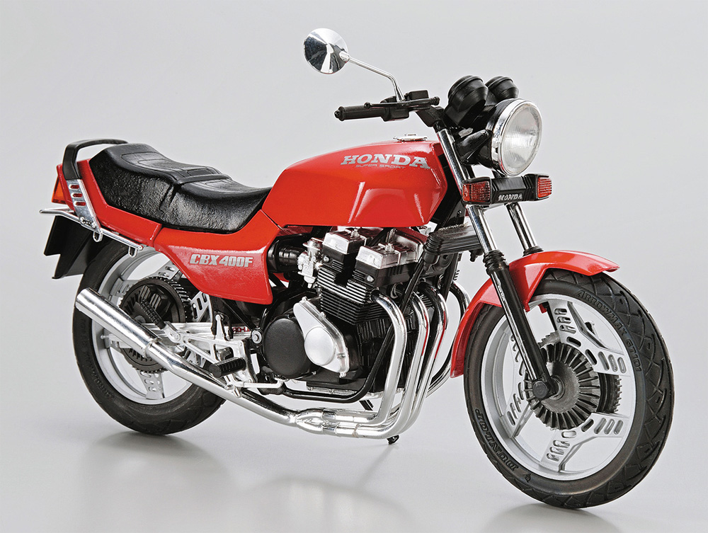 ホンダ NC07 CBX400F モンツァレッド '81 カスタムパーツ付き プラモデル (アオシマ ザ バイク No.048) 商品画像_2