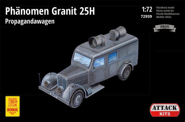 フェノーメン グラニット 25H 放送車輛 プラモデル (アタック 1/72 AFV シリーズ No.72939) 商品画像