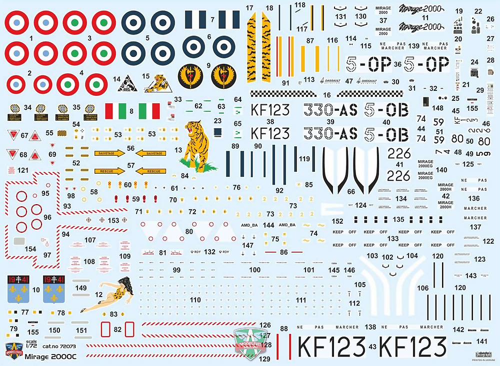 ミラージュ 2000C プラモデル (モデルズビット 1/72 エアクラフト プラモデル No.72073) 商品画像_2