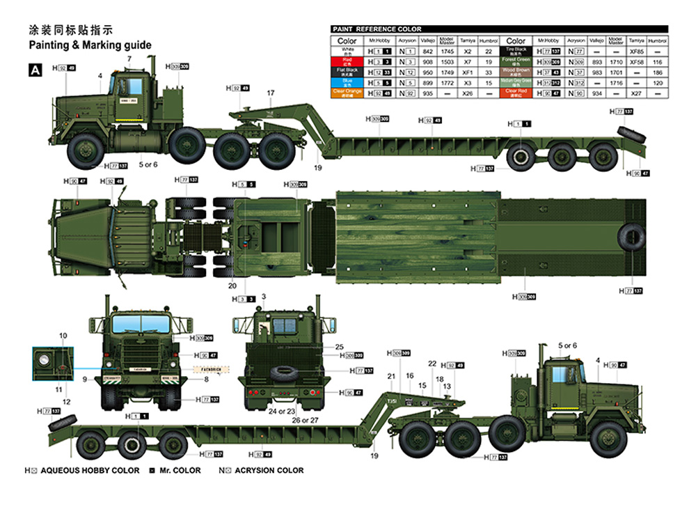 M920 トラクター / M870A1 セミトレーラー プラモデル (トランペッター 1/35 AFVシリーズ No.01078) 商品画像_1