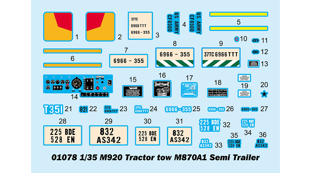 M920 トラクター / M870A1 セミトレーラー プラモデル (トランペッター 1/35 AFVシリーズ No.01078) 商品画像_3