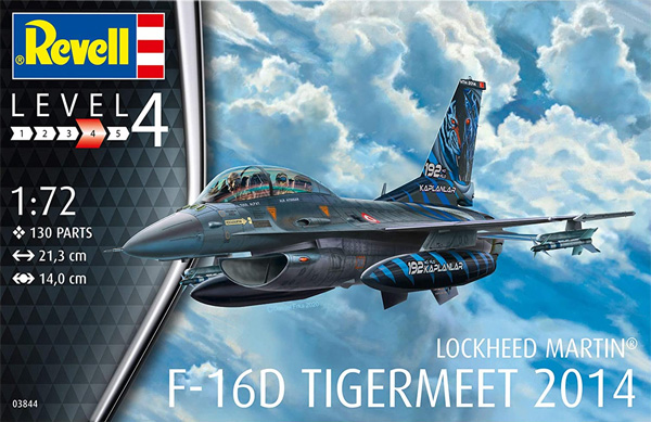 F-16D ファイティングファルコン タイガーミート 2014 プラモデル (レベル 1/72 Aircraft No.03844) 商品画像