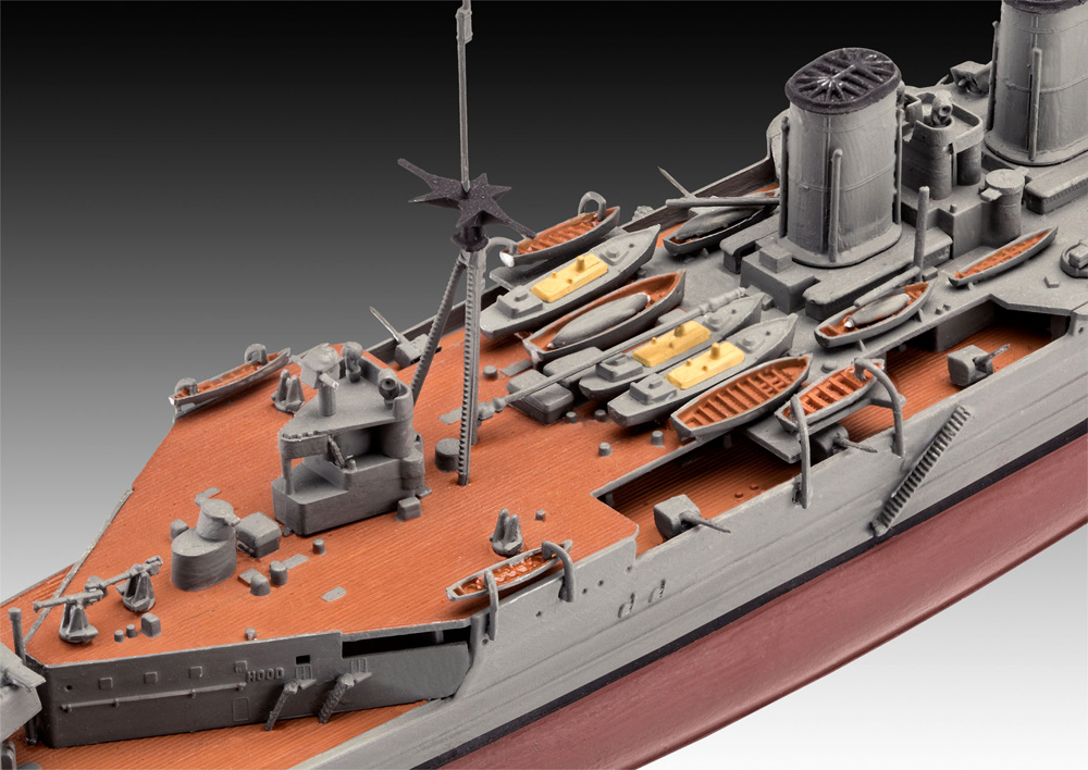 HMS フッド vs ビスマルク 80周年記念 バトルセット プラモデル (レベル 1/700 艦船モデル No.05174) 商品画像_4