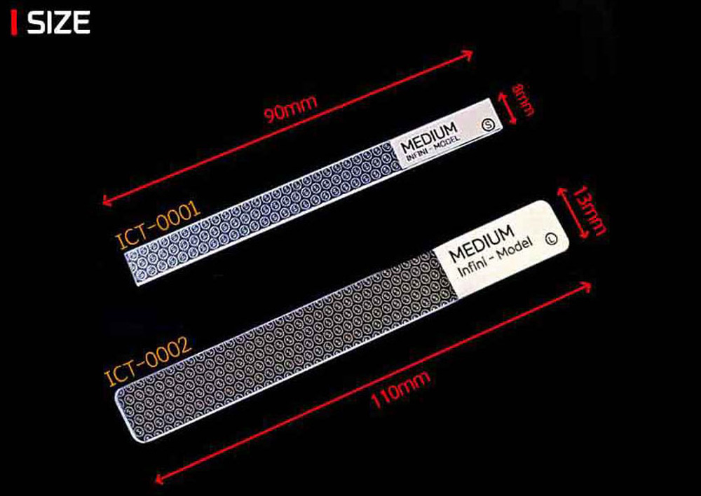 ガラスやすりセット スモールサイズ (ミディアム、ファイン、スーパーファイン) ヤスリ (インフィニモデル INFINI MODEL CRAFT TOOLS No.ICT-0001) 商品画像_1