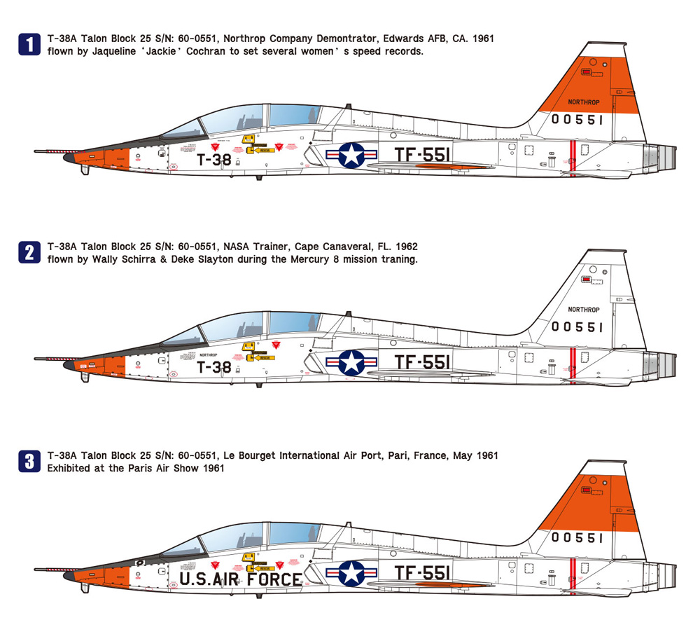 T-38A タロン ホワイトロケット プラモデル (ウルフパック ウルフパックデザイン キット シリーズ No.WP10012) 商品画像_2