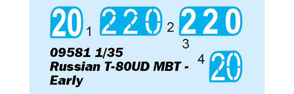 ロシア連邦軍 T-80UD 主力戦車 前期型 プラモデル (トランペッター 1/35 AFVシリーズ No.09581) 商品画像_2
