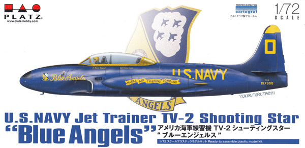 アメリカ海軍練習機 TV-2 シューティングスター ブルーエンジェルス (プラモデル) (プラッツ 1/72 プラスチックモデルキット No.AC-041) 商品画像