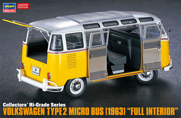 フォルクスワーゲン タイプ 2 マイクロバス 1963 フルインテリア (プラモデル) (ハセガワ 1/24 自動車 限定生産 No.CH048) 商品画像