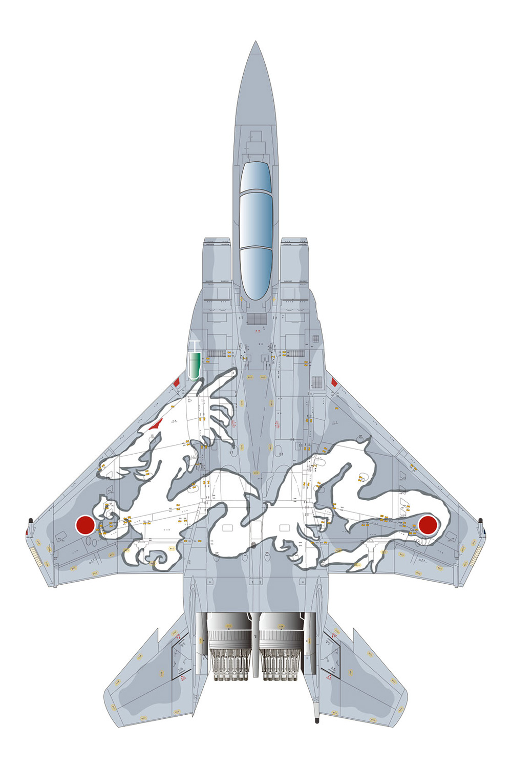 航空自衛隊 F-15J イーグル 2003戦競 第303飛行隊 白龍 プラモデル (プラッツ 航空自衛隊機シリーズ No.AC-043) 商品画像_2