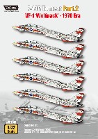 ウルフパック 1/72 デカール (WD) F-14A トムキャット パート 2 VF-1 ウルフパック 1970 Era (アカデミー用)