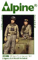 WW2 アメリカ陸軍 マフラーを巻く戦車兵セット (2体セット)