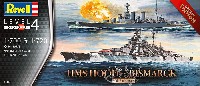 レベル 1/700 艦船モデル HMS フッド vs ビスマルク 80周年記念 バトルセット