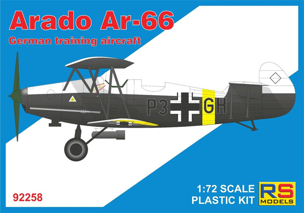 アラド Ar-66 ドイツ練習機 プラモデル (RSモデル 1/72 エアクラフト プラモデル No.92258) 商品画像