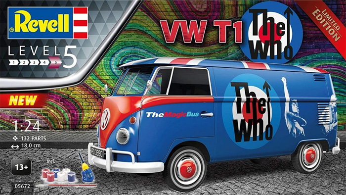 フォルクスワーゲン T1 The Who プラモデル (レベル カーモデル No.05672) 商品画像