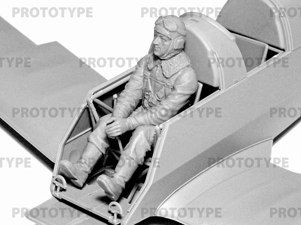 WW2 枢軸国パイロット コクピット内  (ドイツ、イタリア、日本) プラモデル (ICM 1/32 エアクラフト No.32111) 商品画像_4