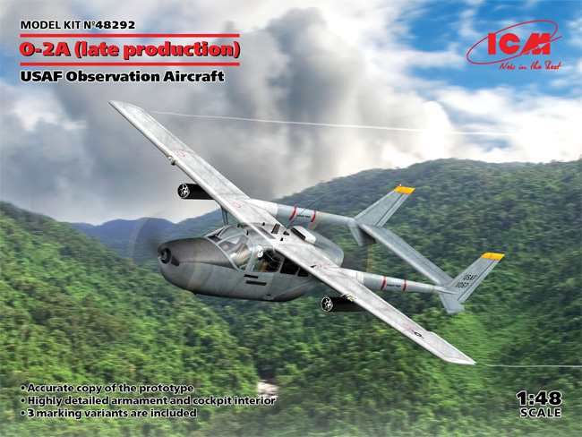 O-2A 後期型 アメリカ空軍 観測機 プラモデル (ICM 1/48 エアクラフト プラモデル No.48292) 商品画像