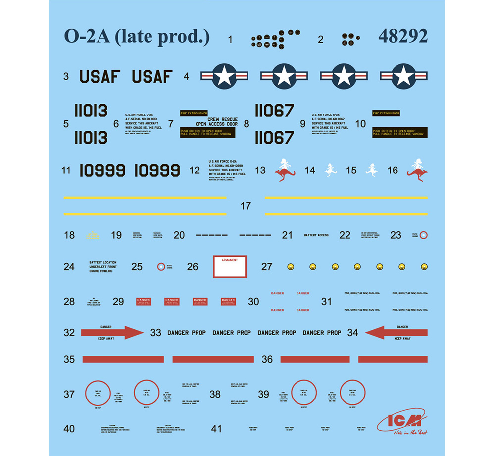 O-2A 後期型 アメリカ空軍 観測機 プラモデル (ICM 1/48 エアクラフト プラモデル No.48292) 商品画像_1