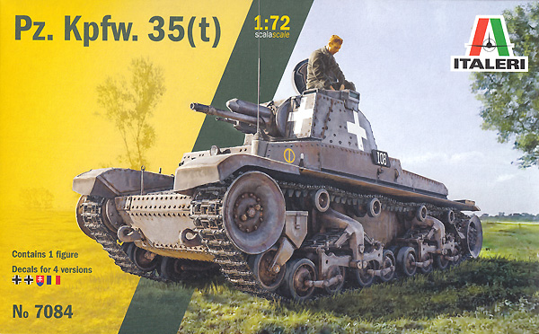 Pz.Kpfw.35(t) 軽戦車 プラモデル (イタレリ 1/72 ミリタリーシリーズ No.7084) 商品画像