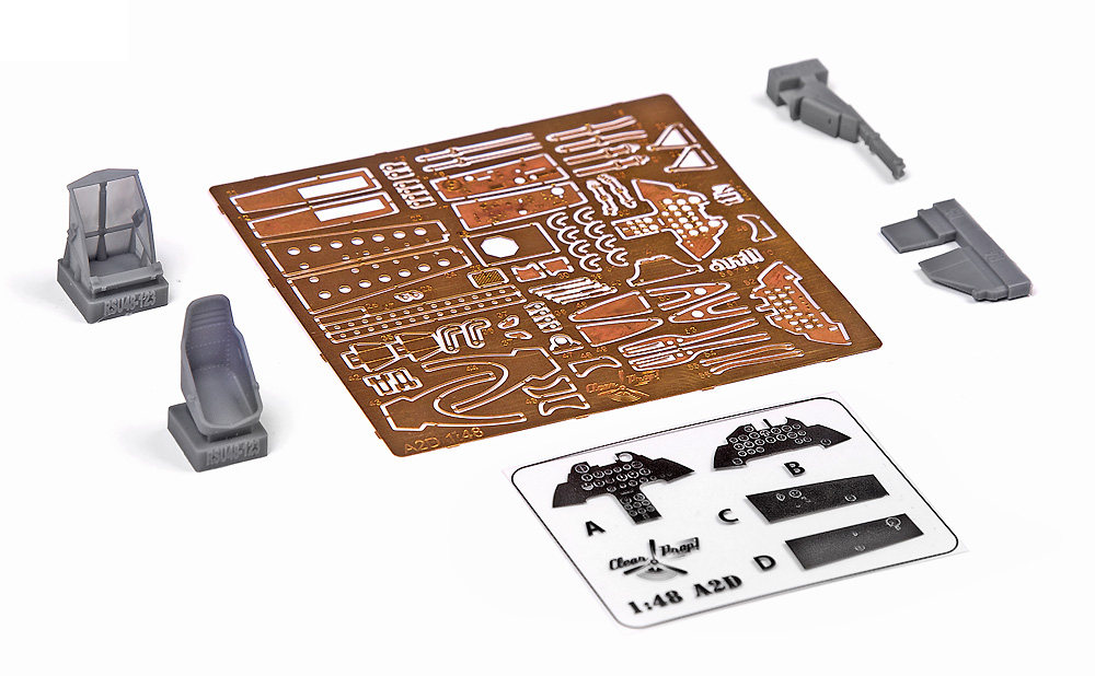 XA2D-1 スカイシャーク プラモデル (クリアープロップ 1/48 スケールモデル No.CP4802) 商品画像_2