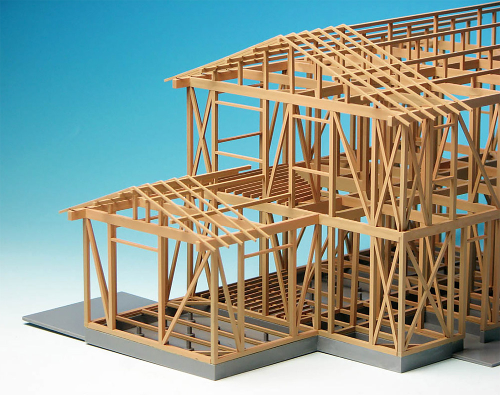 木造軸組模型 リニューアル版 プラモデル (プラッツ プラスチックモデルキット No.SP-155) 商品画像_3