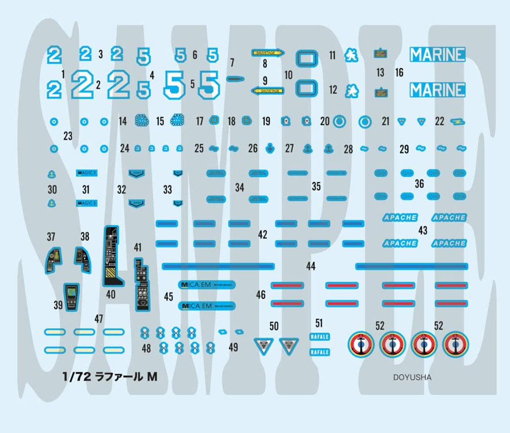 フランス海軍 ラファール M プラモデル (童友社 1/72 飛行機 No.72-RFLM) 商品画像_2