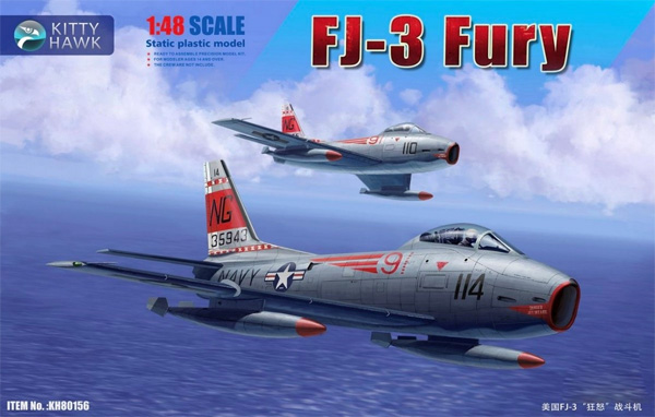 FJ-3 フューリー プラモデル (キティホーク 1/48 ミリタリー No.KH80156) 商品画像