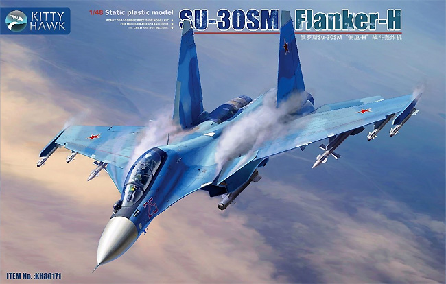 Su-30SM フランカー H プラモデル (キティホーク 1/48 ミリタリー No.KH80171) 商品画像